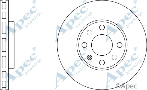 APEC BRAKING Тормозной диск DSK809